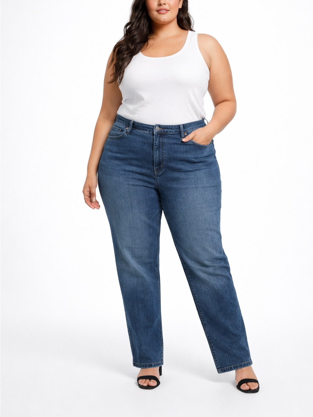5/$25 Santana Straight Leg Jeans Size 18W